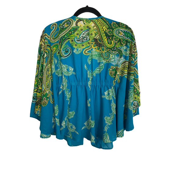 Madison Beaded Jacket Womens S Boho Hippie Colorful Glam Summer Y2K Art to Wear - Picture 9 of 9